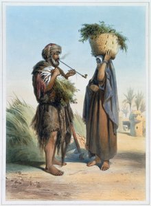 Fellah Man and Woman by Mouilleron