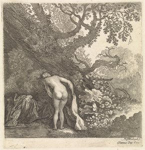 Bathing Woman Seen from Behind