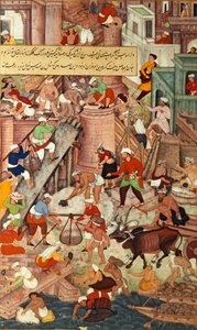 Red Fort at Agra During Construction, from the 