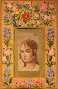 Painting of a Young Beauty by Muhammad Sadiq