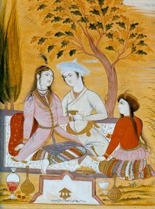 Amorous Couple and a Servant