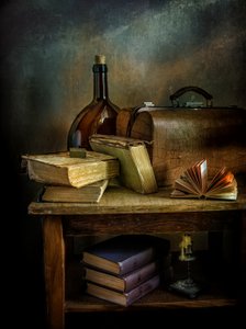 Old World Literary Scene by Mykhailo Sherman