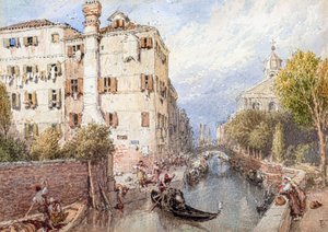 A Side Canal in Venice
