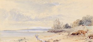 Barnbogle Castle, Firth of Forth by Myles Birket Foster