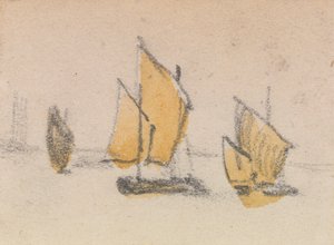 One of a Group of Three Studies on the Venetian Lagoon
