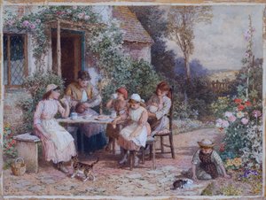 Teatime by Myles Birket Foster