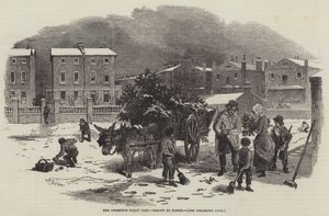 The Christmas Holly Cart by Myles Birket Foster