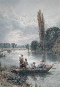 The Ferry by Myles Birket Foster