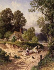 The Green Lane by Myles Birket Foster