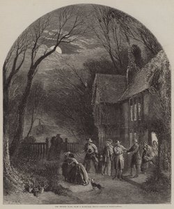 The Return Home from a Christmas Party by Myles Birket Foster