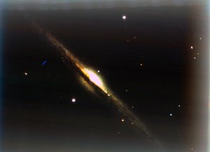 The Needle Galaxy in Coma Berenices by NASA Images