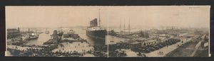 The Lusitania at End of Record Voyage by N.W. Penfield