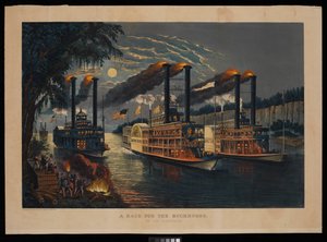 A Race For The Buckhorns on the Mississippi