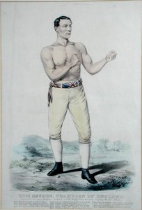 Tom Sayers, Champion of England, published 1860 by Currier and Ives