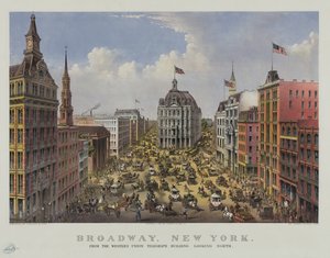 Broadway, New York from the Western Union Telegraph Building Looking North
