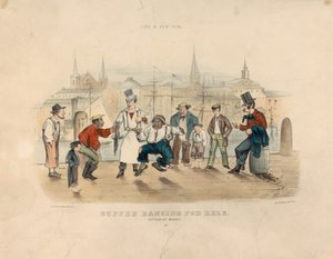 Cuffee Dancing for Eels – Catharine Market (Life in New York)