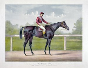 The Grand Racer Kingston by Spendthrift by Currier and Ives