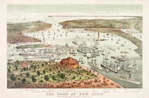 The Port of New York by Currier & Ives by Currier and Ives