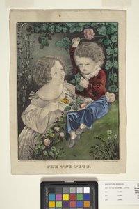 The Two Pets by N. and Ives J.M. (1824 95) Currier