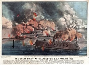 The great fight at Charleston S.C. April, 7th 1863