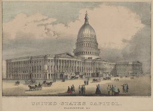 United States Capitol, Washington, D.C. 1872 by Currier and Ives