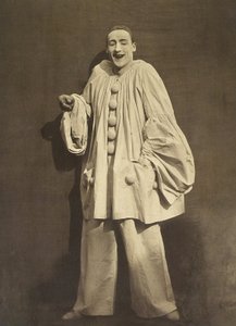 Pierrot Laughing (Charles Deburau), Photo by Nadar, c. 1855
