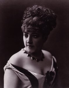 Portrait of a Woman Wearing a Necklace with Heart-Shaped Pendants by studio of Nadar