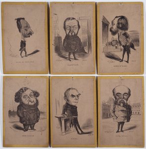 6 Portraits-Charge: Jules de Premaray by Nadar