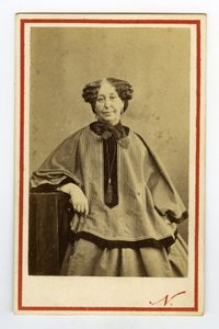 Portrait of writer George Sand (Aurore Dupin), Baroness Dudevant by Nadar