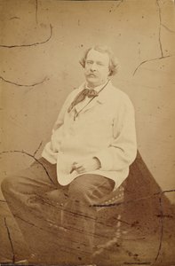 Self-portrait wearing white smock Félix Nadar by Nadar [Gaspard Félix Tournachon]