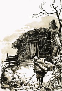Approaching a Tumbledown Cottage