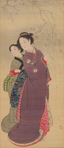 Beauties under Cherry Blossoms by Nagasawa Rosetsu