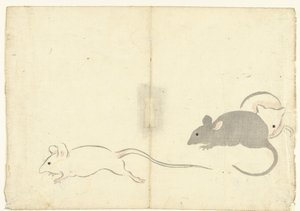 Three Rats (series title: Print Album of Korin) by Nakamura Hochu