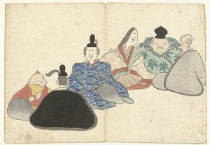 Six Immortal Poets by Nakamura Hochu