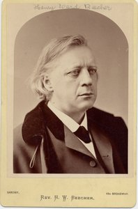 Henry Ward Beecher, American Clergyman, Social Reformer by Napoleon Sarony