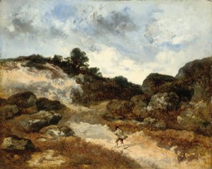 Before the Storm, a Character on the Rocky Road to Jean-de-Paris by Narcisse Virgile Diaz de la Peña