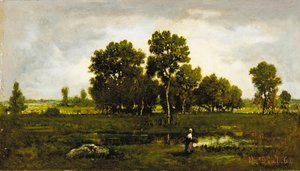 Fagotier Near the Viper Pond by Narcisse Virgile Diaz de la Peña