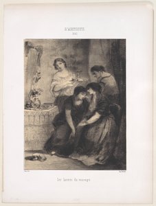 The Tears of Widowhood, 1830-76 by Narcisse Virgile Diaz de la Peña
