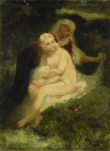 After the Bath by Narcisse Virgile Diaz de la Pena