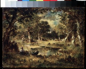 Forest Swamp by Narcisse Virgile Diaz de la Peña
