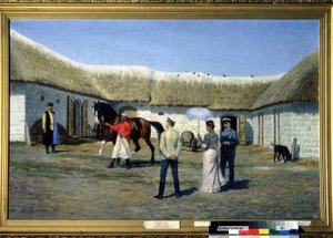 Horse breeder by Narkis Nikolaevich Bunin