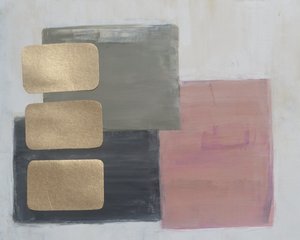 Abstract Gold Blocks by Natalie Avondet