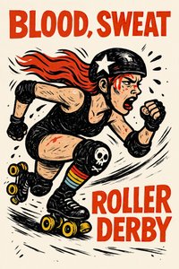 Blood Sweat Roller Derby by Natalie Bruns