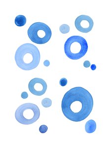 Blue Bubbles by Natalie Bruns