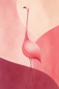 Elegant Pink Flamingo