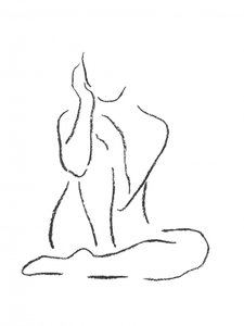 Elegant Seated Form by Natalie Bruns