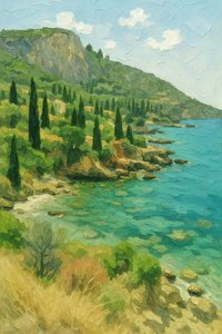 Peaceful Mediterranean Coast
