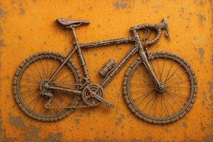 Rustic Chain Bicycle by Natalie Bruns