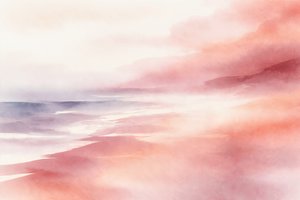 Serene Misty Landscape by Natalie Bruns