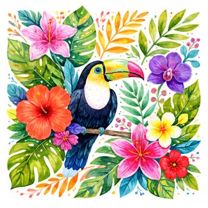 Vibrant Jungle Toucan